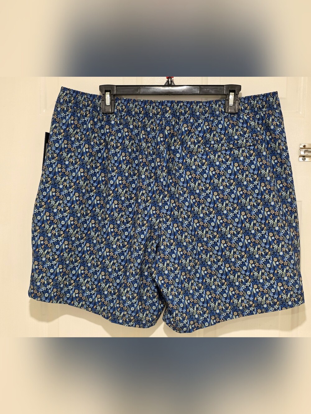 Bonobos Blue Floral Pattern Swim Trunks - Picture 2 of 6
